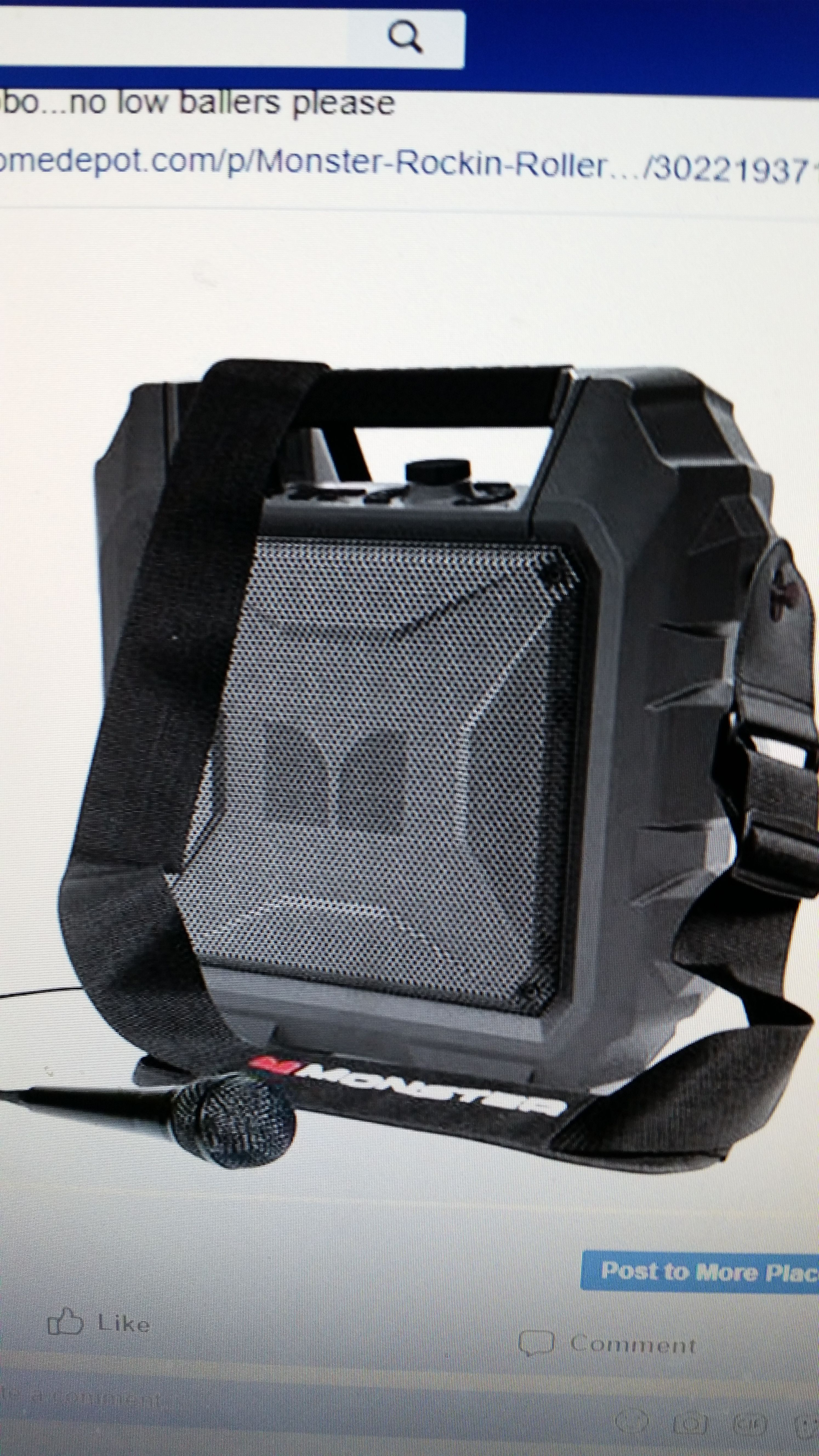 NEW! Monster Rockin' Roller Mini Portable Indoor/Outdoor Wireless Speaker