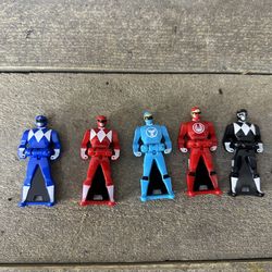 Gokaiger Go-onger Ranger Key Set Lot Power Rangers Of 5 Mighty Morphin Power