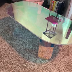 Acrylic coffee table