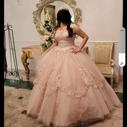 Quinceañera Dress Blush Pink