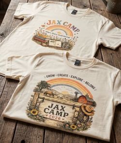 “Jax Camp” custom shirt and bag