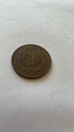 1920 20 Centavos Moneda de Mexico