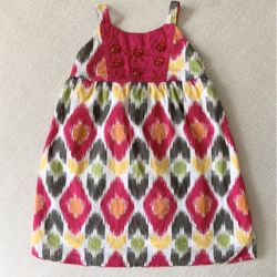 Gymboree baby girl adorable geometric cotton sundress dress size 12-18 months   Size 12-18 months   100% cotton  In good condition