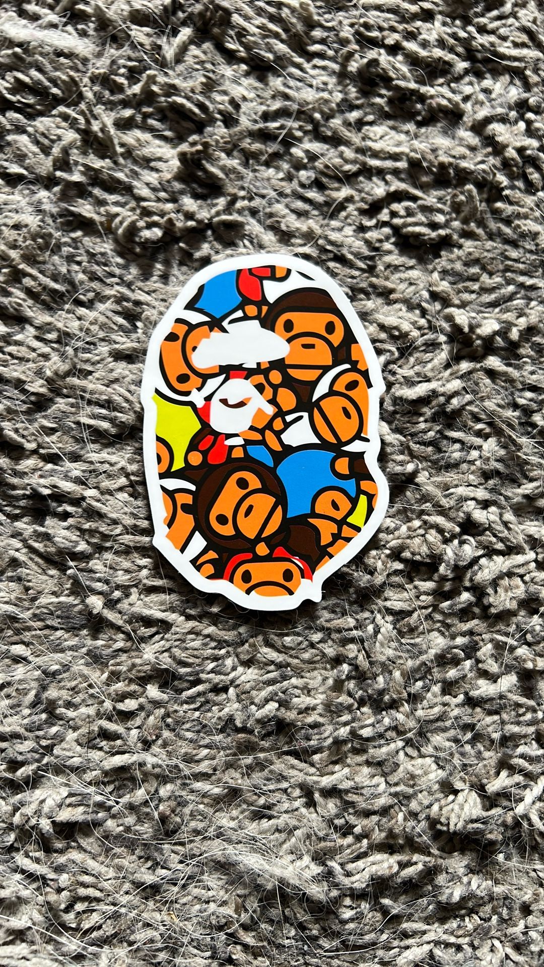 A Bathing Ape Baby Milo Ape Head Sticker