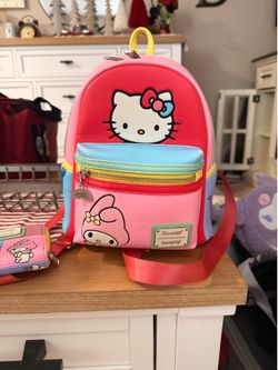 Sanrio Loungefly Multi-Character Mini Backpack & wallet