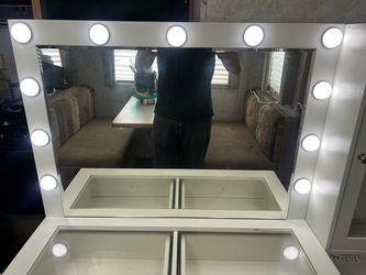 White vanity