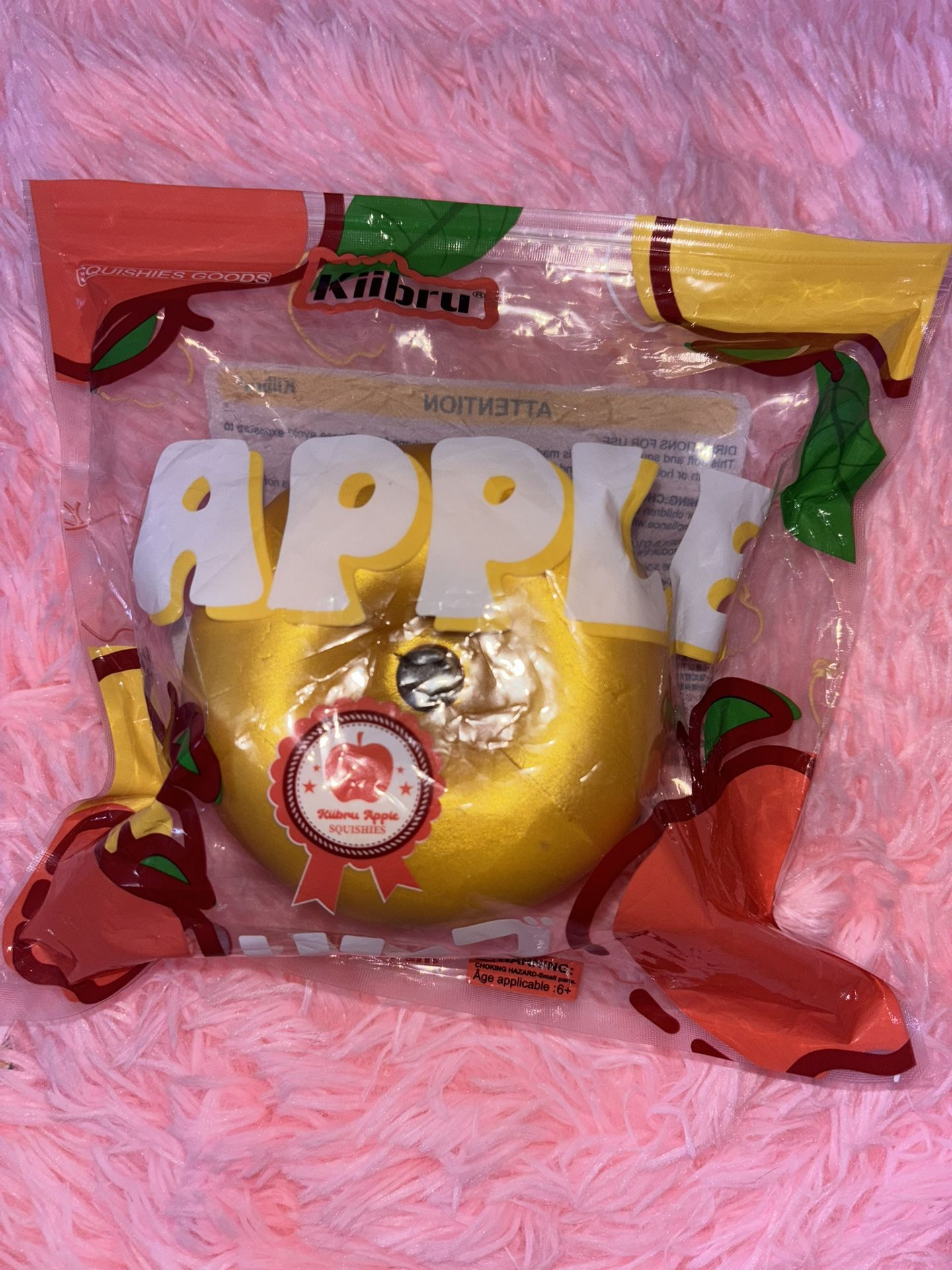 Kiibru Gold Apple Squishy