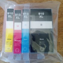 910 XL INK CARTRIDGES REPLACEMENT FOR HP PRINTERS COMBO 4 PACK