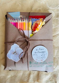 Blind date with a coloring book!