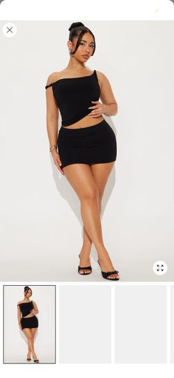 Melanie Micro Mini Skirt - Black