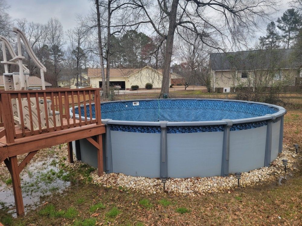 Above Ground Pool W/ Resin Compo 24x54 for Sale in Rome, GA - OfferUp
