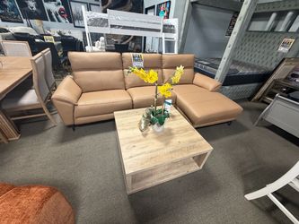 Genuine leather reclining sectional! 🎉💜✔️ easy financing! 🙏