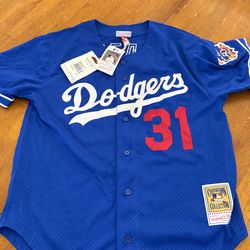 Mitchell & Ness Los Angeles Dodgers #31 Mike Piazza L Large stitched