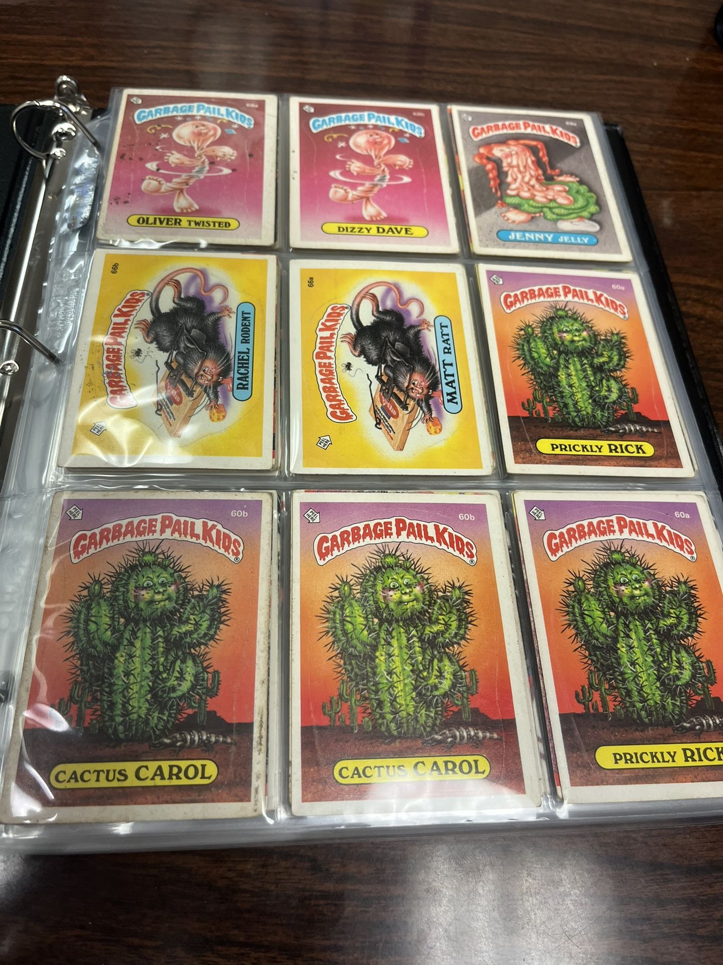 1985 and 1986 Garbage pail Kids Sticker card  Lot