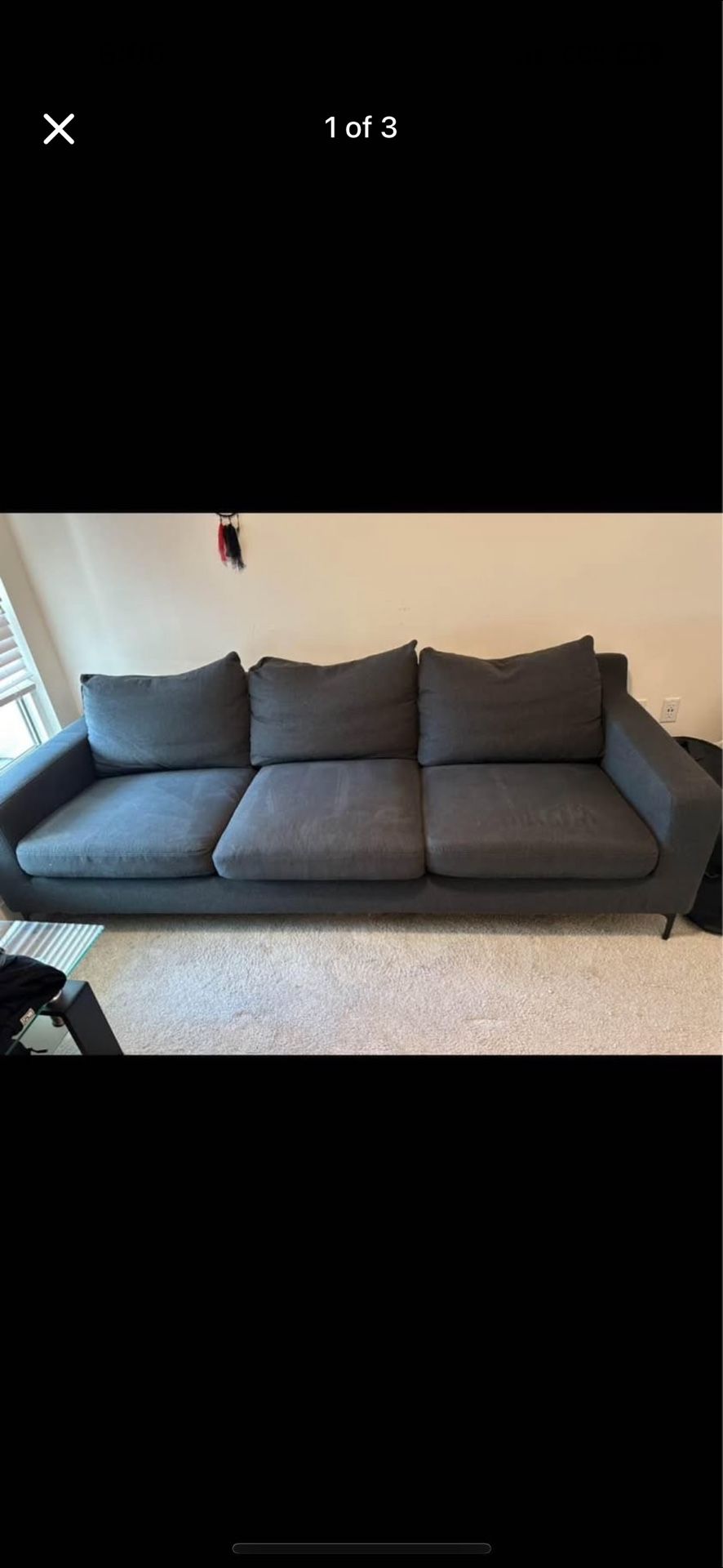 Couch Dark Grey