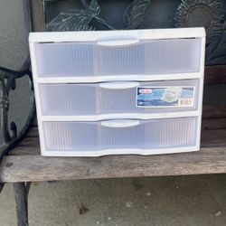 Sterilite 3 Drawer Unit Plastic - Organizer  