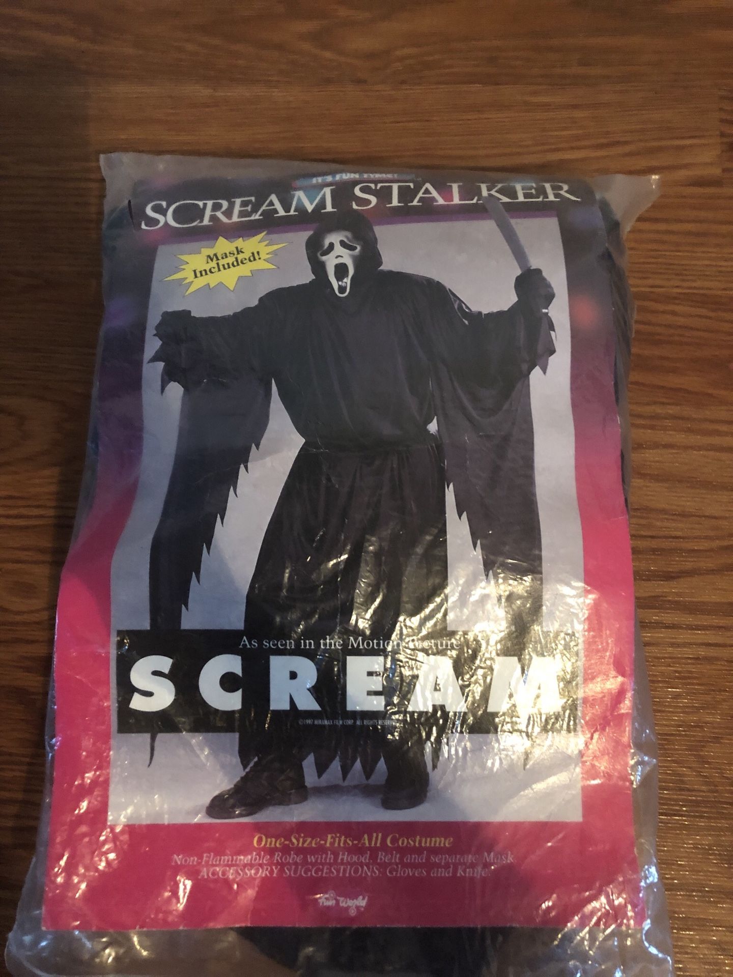 Scream stalker Halloween costume one size fits all