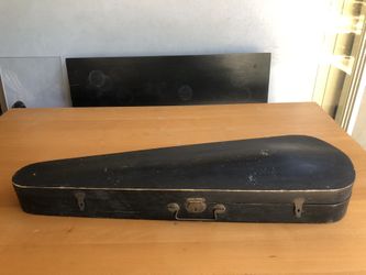 Antique Wooden Violin Coffin Case