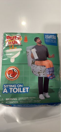 Adult Costume - inflatable Sitting on Toilet