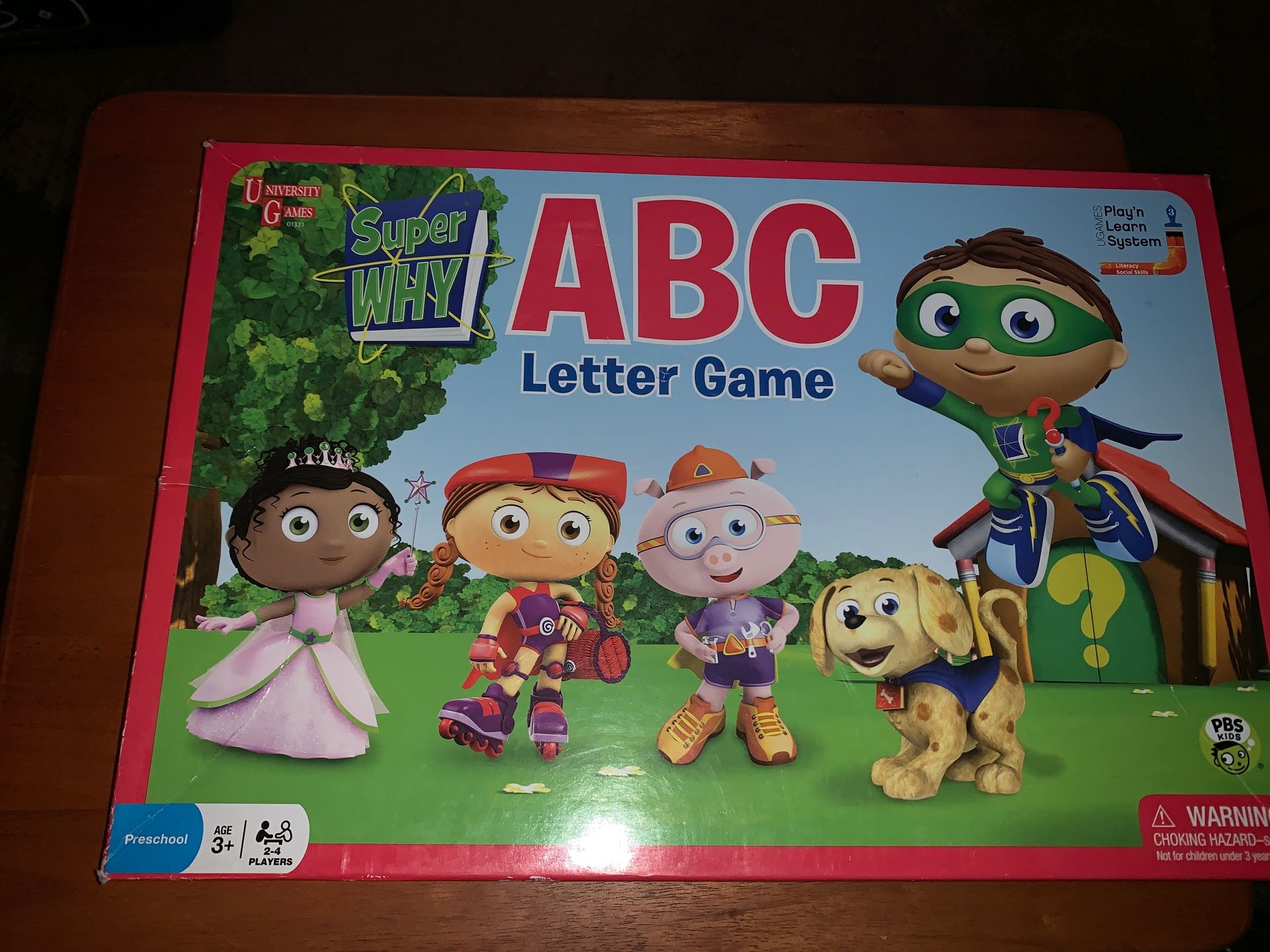 SUPER WHY ABC LETTER BOARD GAME COMPLETE