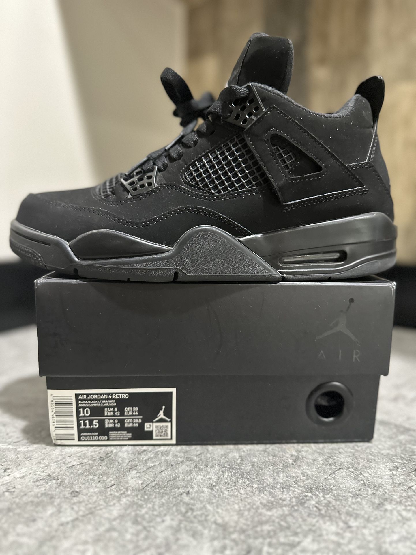 Jordan 4 Retro black cat 2020 Men’s 10
