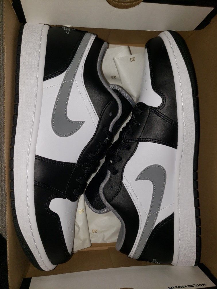 Air Jordan 1 Low Black Grey White