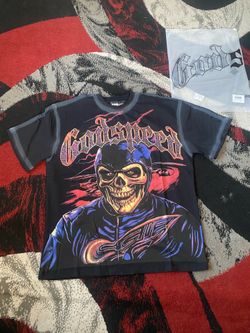 Godspeed Masked Skeleton T-Shirt size Medium