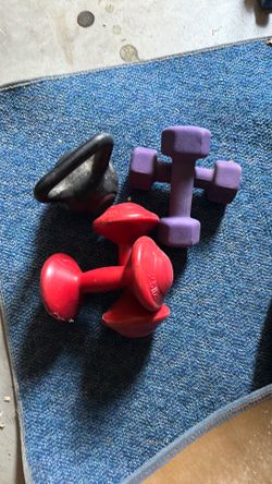 Set of dumbbells 5 lb. And 2.5 lb