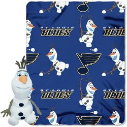 St Louis Blues Olaf blanket and hugger 2 items