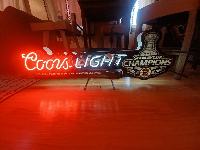 Boston Bruins Neon Sign