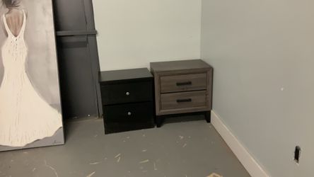 NIGHTSTANDS GREY/BLACK STARTING AT $49