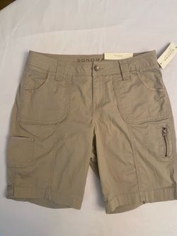 Sonoma Life + Style Women’s Modern Fit Bermuda Shorts Size 12 Khaki New With Tags
