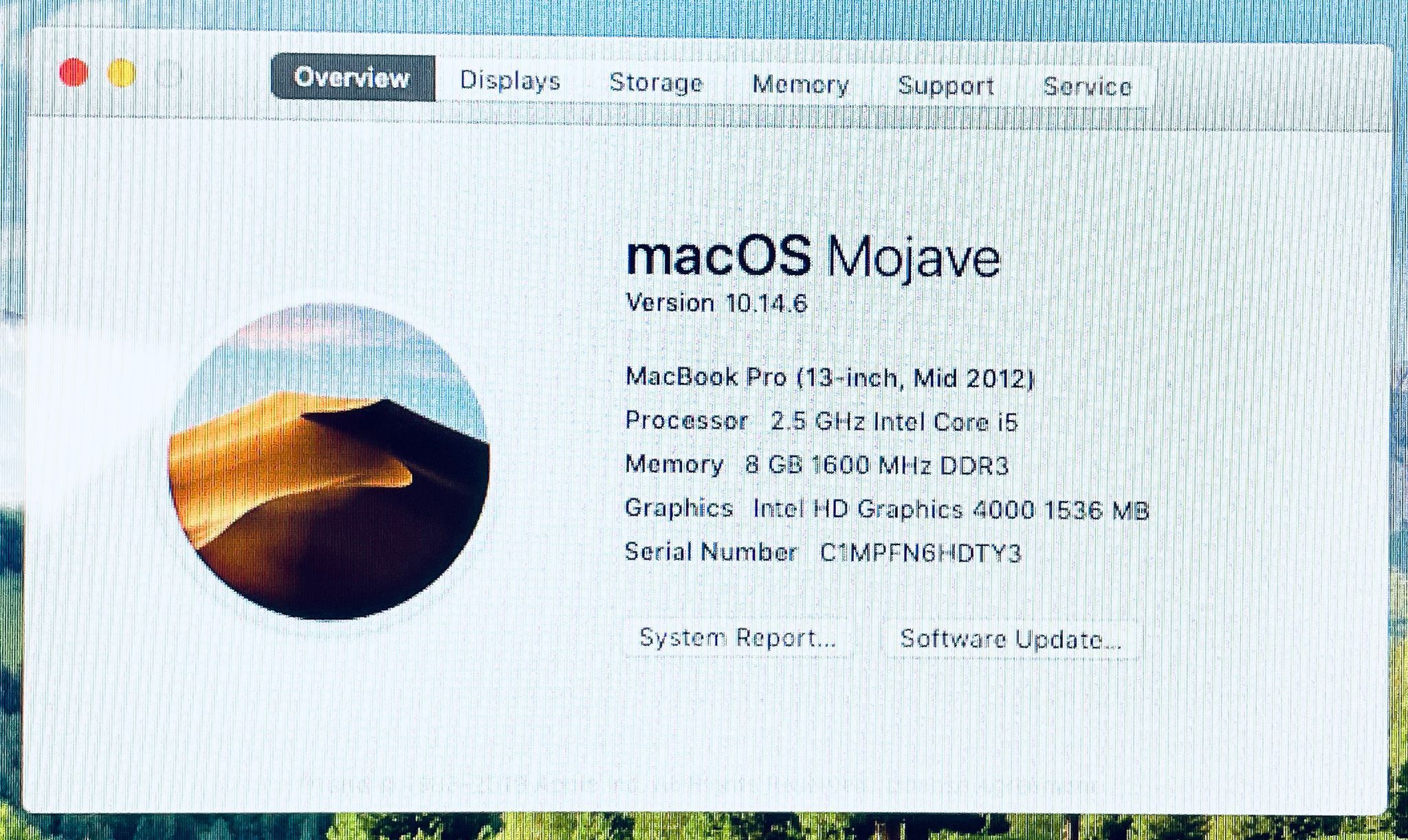 Apple MacBook Pro 13” 2012 I5 8GB 250GB SSD Fully Functional