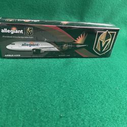 Allegiant Airbus Model Plane A319 VEGAS GOLDEN KNIGHTS. Scale 1:200