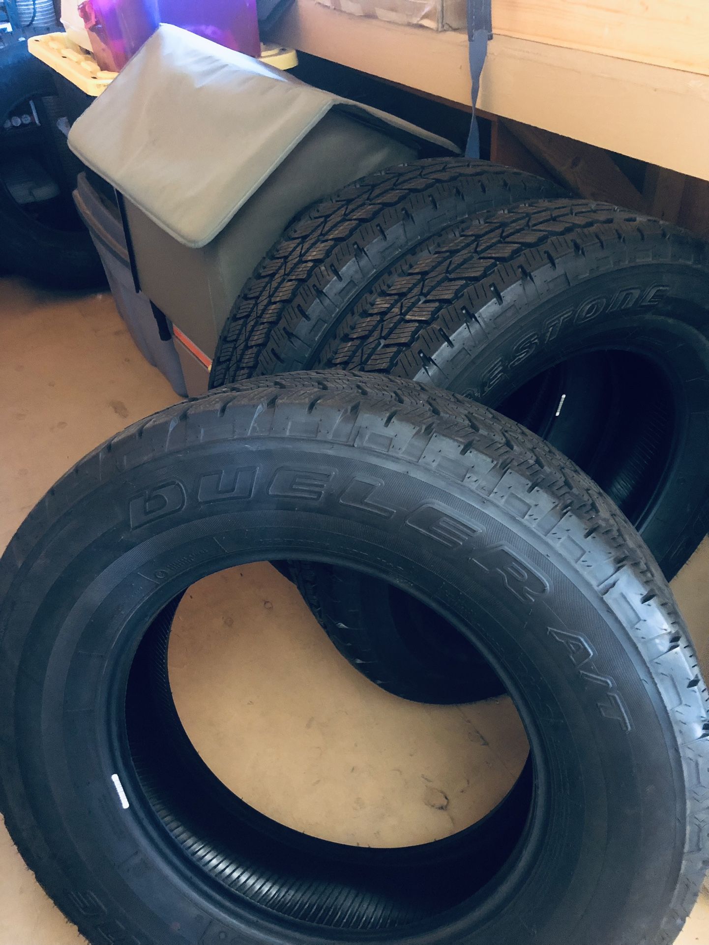 New 255 70 R 18” Bridgestone Dueler A/T. 0-miles. 2024. $475 4 - $550 Set Of 5
