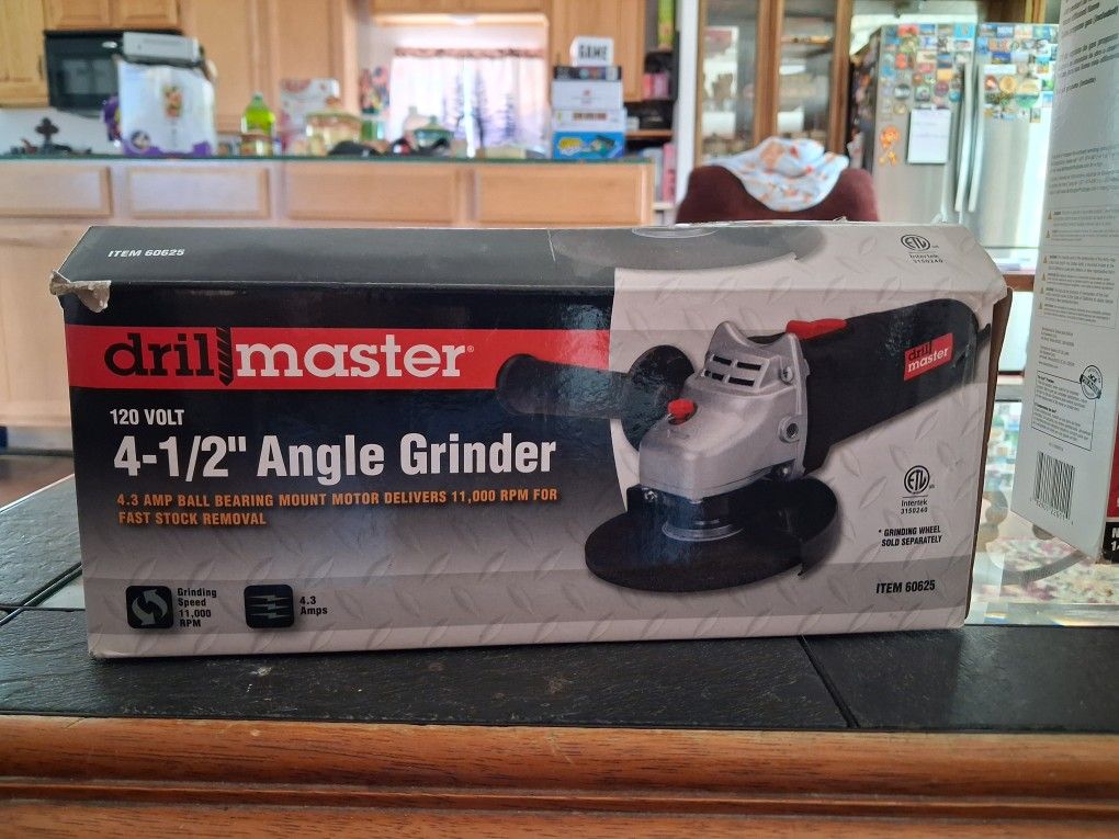 Drill Master 4-1/2" Angle Grinder (Item #60625).