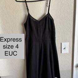 Express Size 4 Black Dress