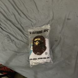 Bathing Ape Blue And White T-shirt 