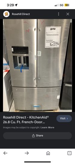 Refrigerator All Pieces Included (Handles Are Also Still With Fridge) 