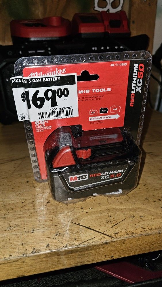 Milwaukee M18 Battery 5.0