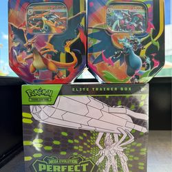 Perfect Order ETB / Mega Charizard EX Tins
