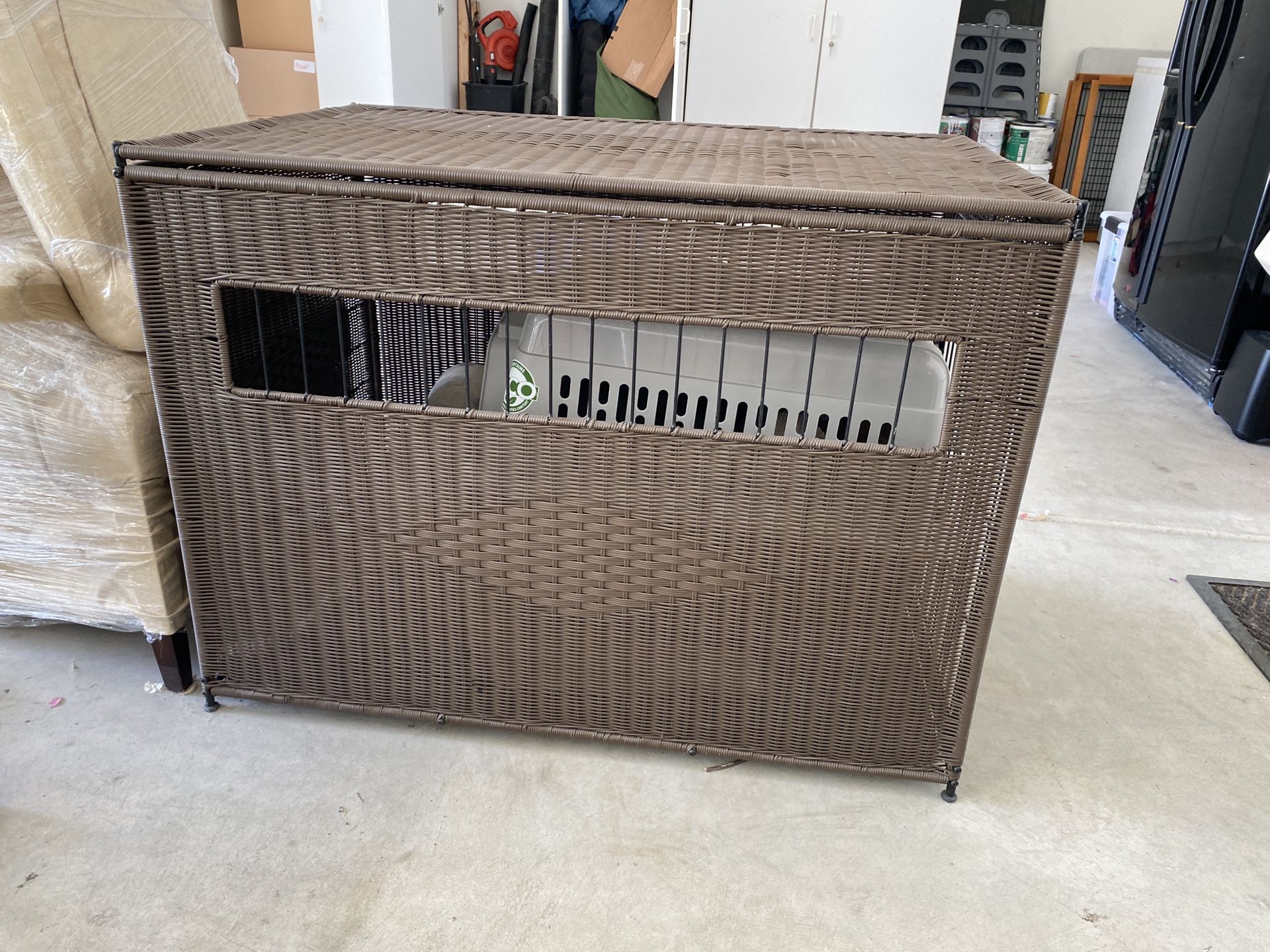 XL Wicker Dog Crate ( $175) - Great Price For These!