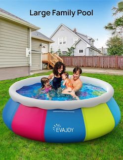 Piscinas Grandes Familiares Para Patios EVAJOY 10ft ×30in Above