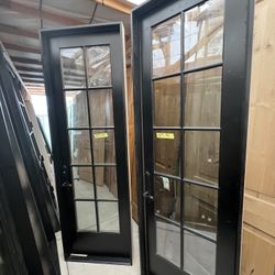 3-black Single Doors 30x96