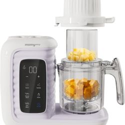 Baby Food Maker, Multifunction Baby Food Processor Chopper Grinder, Baby Food Steamer and Puree Blender in-One, with Bottle Warmer, Auto Cooking & Gri