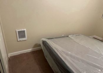Queen Sized Box Spring and Bed Frame Set - USED