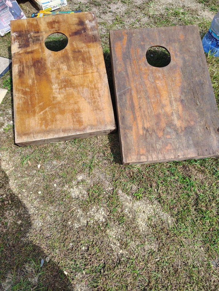 Cornhole Boards, Bean Bags Included. Asking 50 Bucks.