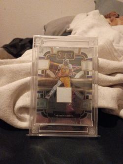 Anthony Davis Panini Select Jersey Relic Card