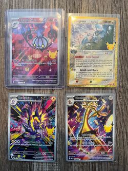 30th anniversary Pokemon card lot | Chandelure, toxtricity, gholdengo, metagross