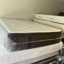 Queen Size Stearns Foster Pillow Top LUX ESTATE MOORE 14” inches Thick Firm Mattress New From Factory Delivery Same Day 